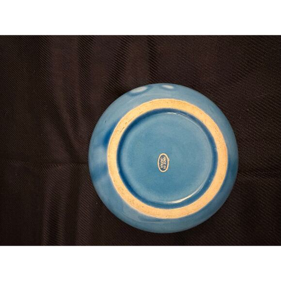 Vintage Ashtray Pipe Holder Tiny Mouse Made in Japan Blue Kitchy Cottage Fairy - Picture 6 of 8